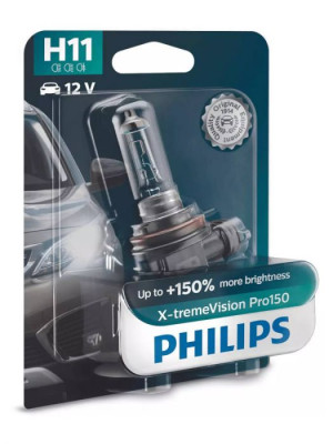 Philips H11 - 12V - 55W - PGJ 19-2 - X-tremeVision Pro150 - blister