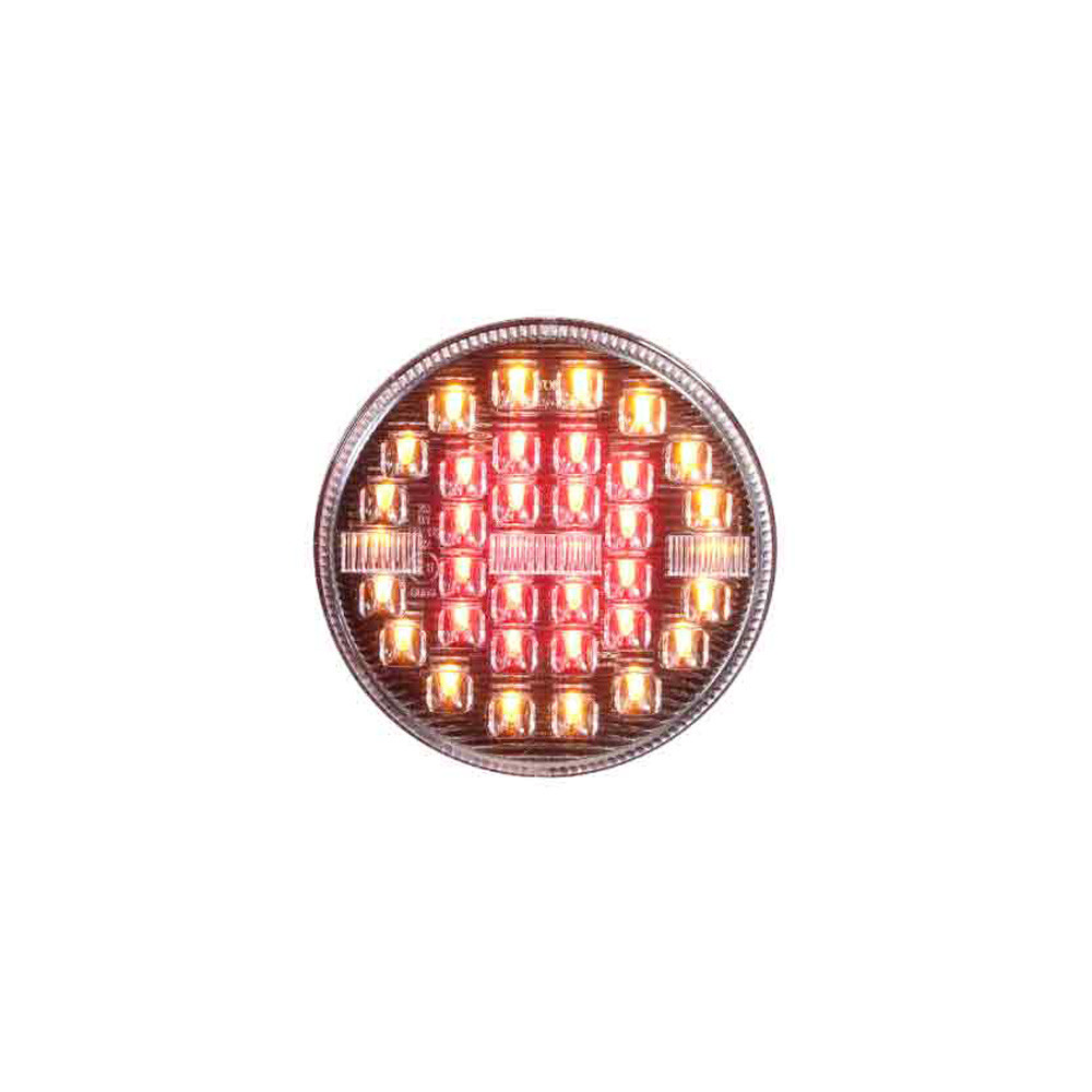 Feu arrière LED 12/24V 3 fonctions rond