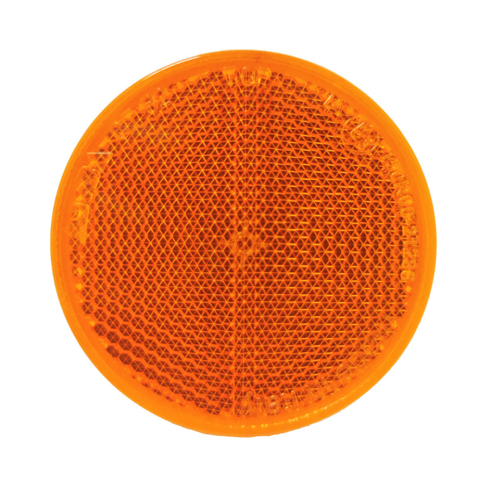 Catadioptre orange/adhesif 60mm 2 pièces blister