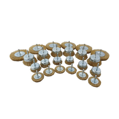 Jeu de 24 brosses métalliques