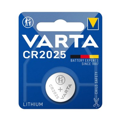 Pile bouton VARTA 2025 3V lithium (1 pièce)