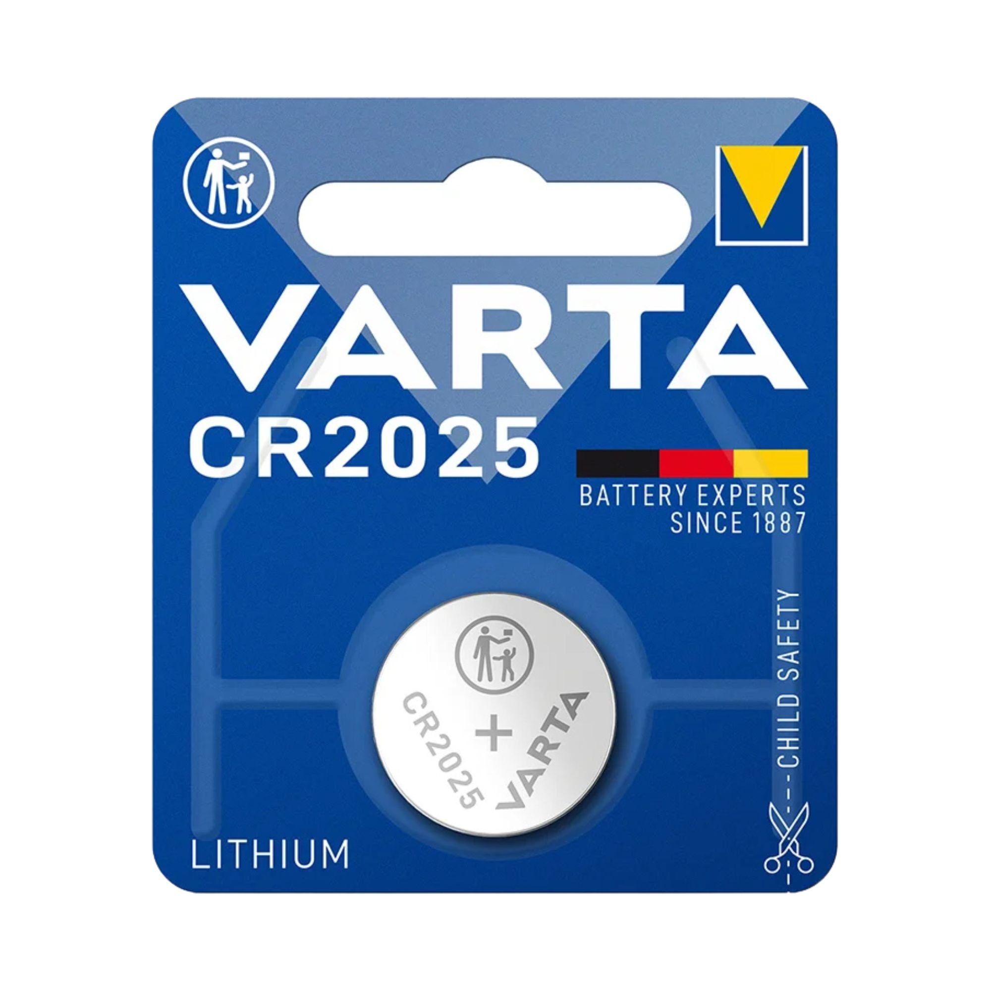 Pile bouton VARTA 2025 3V lithium (1 pièce)
