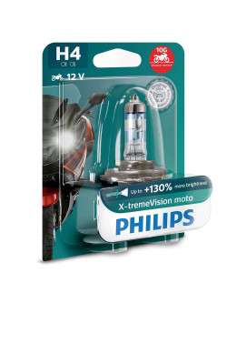 Philips H4 - 12V - 60/55W - X-tremeVision Moto -  blister