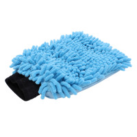 Gant de lavage Rasta microfibre bleu 22 cm x 18 cm