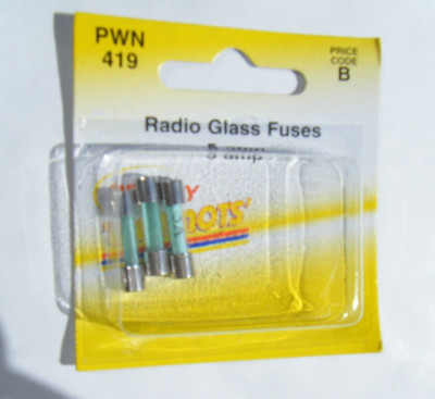 5 amp.small radio fuse pwn 419
