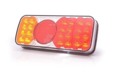Feu arrière W67L LED 12-24V 4 fonctions câble 190cm gauche