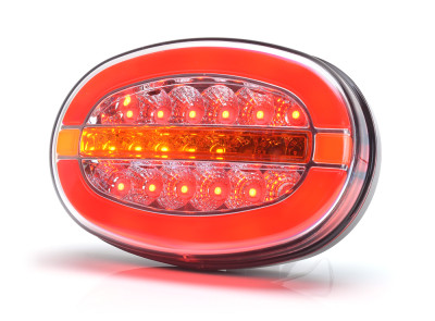 Feu arrière W205DD LED 12-24V 4 fonctions câble 2m universel