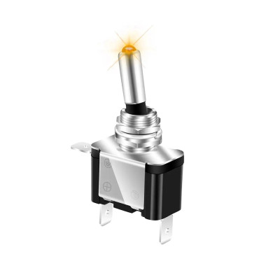 Interrupteur on - off heavy duty ambre 25A 12V