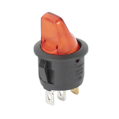 Interrupteur mini rond rouge