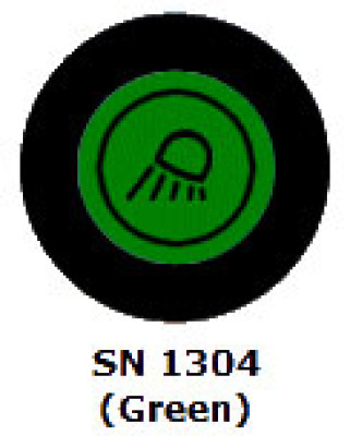 Interrupteur Merit - heavy duty - feu de croisement - groen - 4T - SN1304