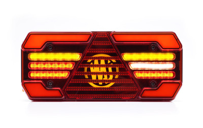 Feu arrière W248DD LED 12-24V 6 fonctions câble 195cm droite