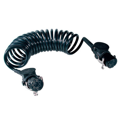 Câble spirale - 7 pôles - EBS/ABS - 24V - 4.5m ISO4141