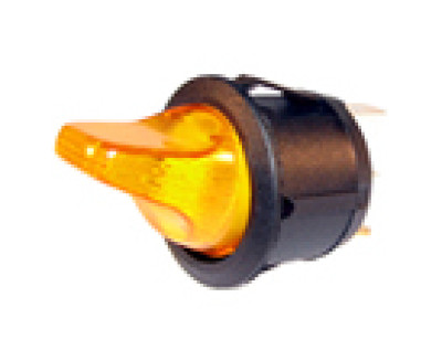 Interrupteur - mini rond - ambre