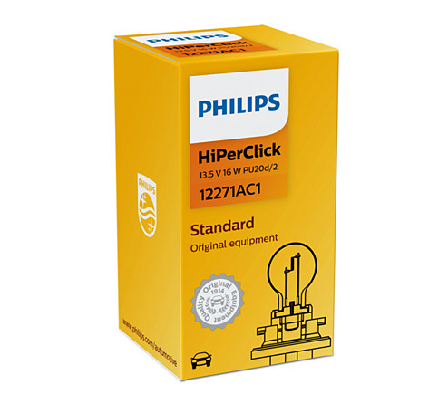 Philips PCY16W - 13.5V - 16W - PU20d/2