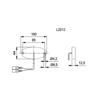 Feu de position latérale SMLR 2012 LED 12V câble de 20cm