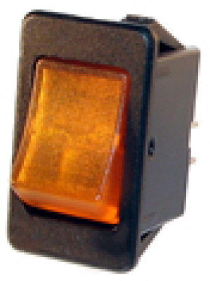 Interrupteur - on/off - 20a - 12V - ambre - 20x34.5mm