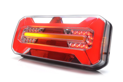 Feu arrière W184DD LED 12-24V 7 fonctions câble 2m droite
