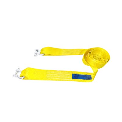 Sangle de remorquage 4m 10t jaune 2x manille en D