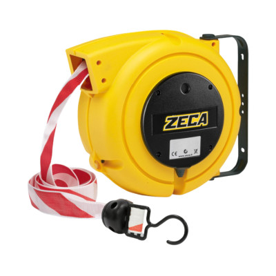 Enrouleur de clôture ruban 20m rouge-blanc