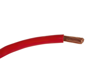 Fil câble démarrage - 50mm² - 50m - rouge