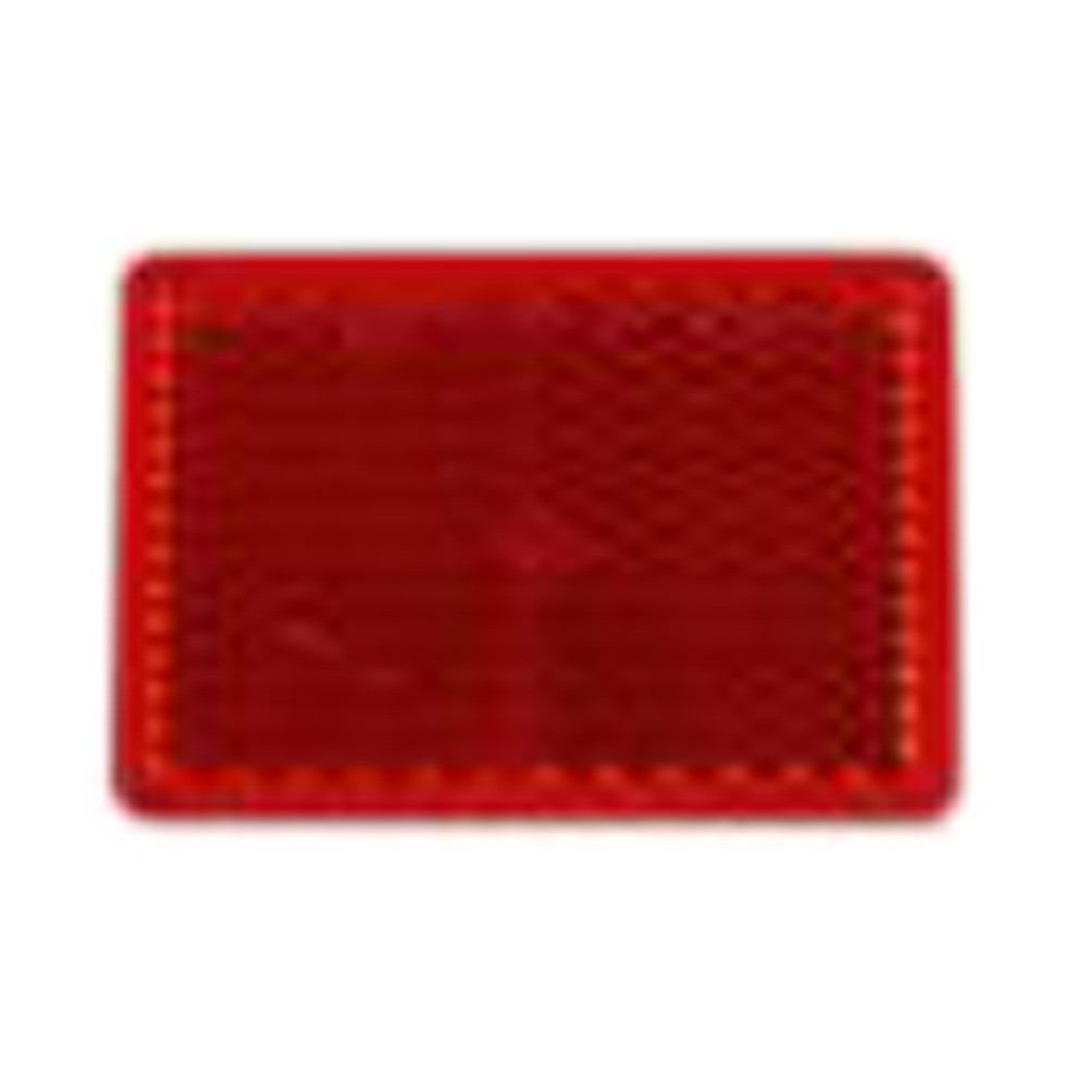 Réflecteur - 56x38mm - rouge/adhesif