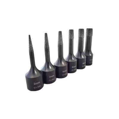 Kit d'extracteurs de vis 3/8" 2–10mm 6 pièces