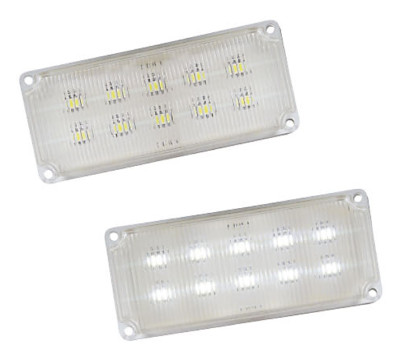 Lumière d'intérieur LED 210 lm 12-24 V 130 mm x 56 mm lentille côtelé