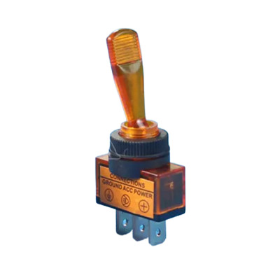 Interrupteur on - off orange 20A 12V