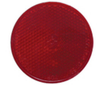 Réflecteur - 60mm - rouge/adhesif