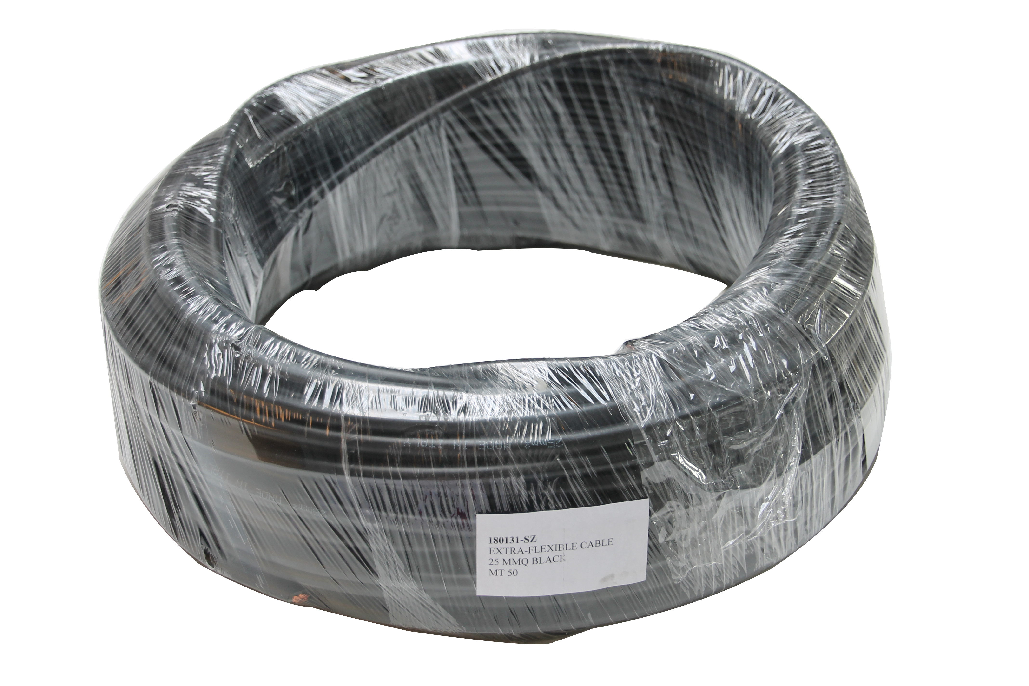 Fil câble démarrage - 25mm² - 50m - noir - extra flexible