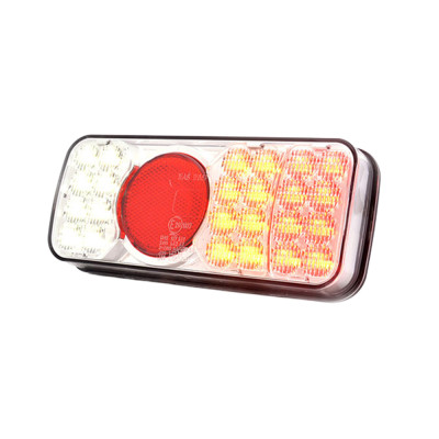 Achterlicht W66P LED 12-24V 4-functie 20cm kabel DT connector