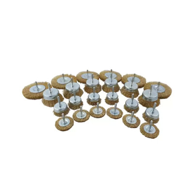Jeu de 24 brosses métalliques