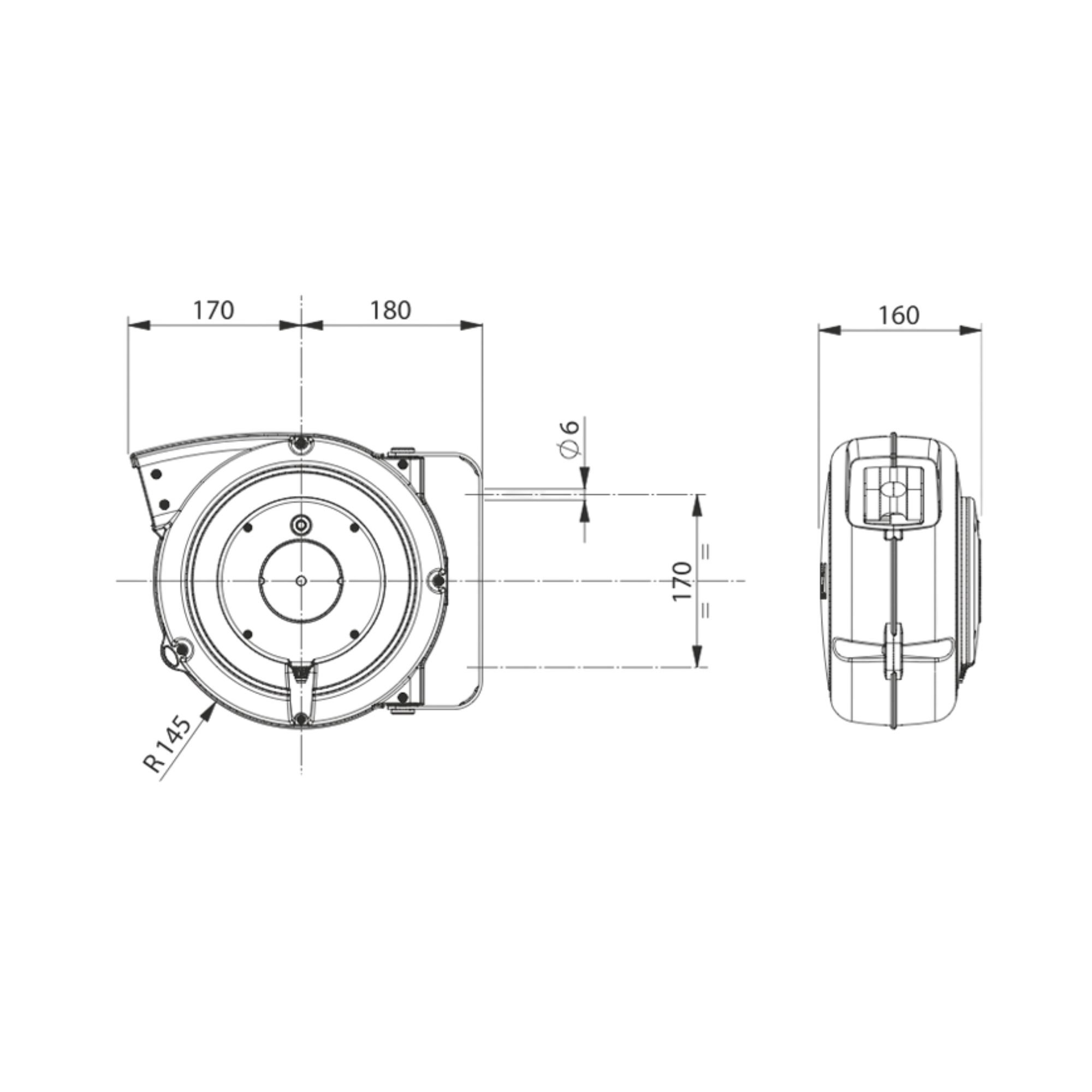 Enrouleur câble 3x1,5mm² 14+1m 3x shuko prise + fiche
