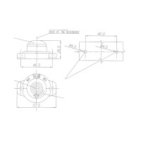 Feu de position LED blanc rond 12/24V