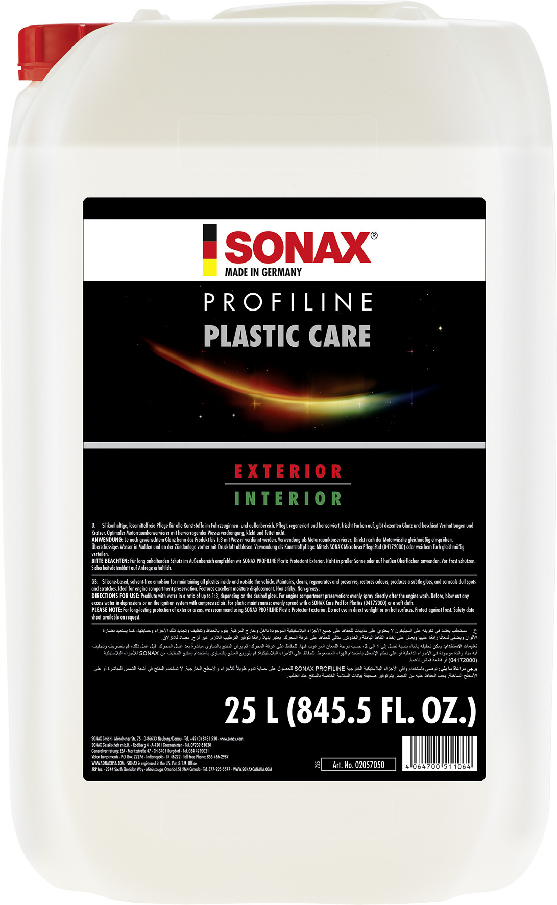 Nettoyant plastique PROFILINE PlasticCare 25 l