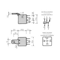 Relais - 10/20a - 24V - 5 pin