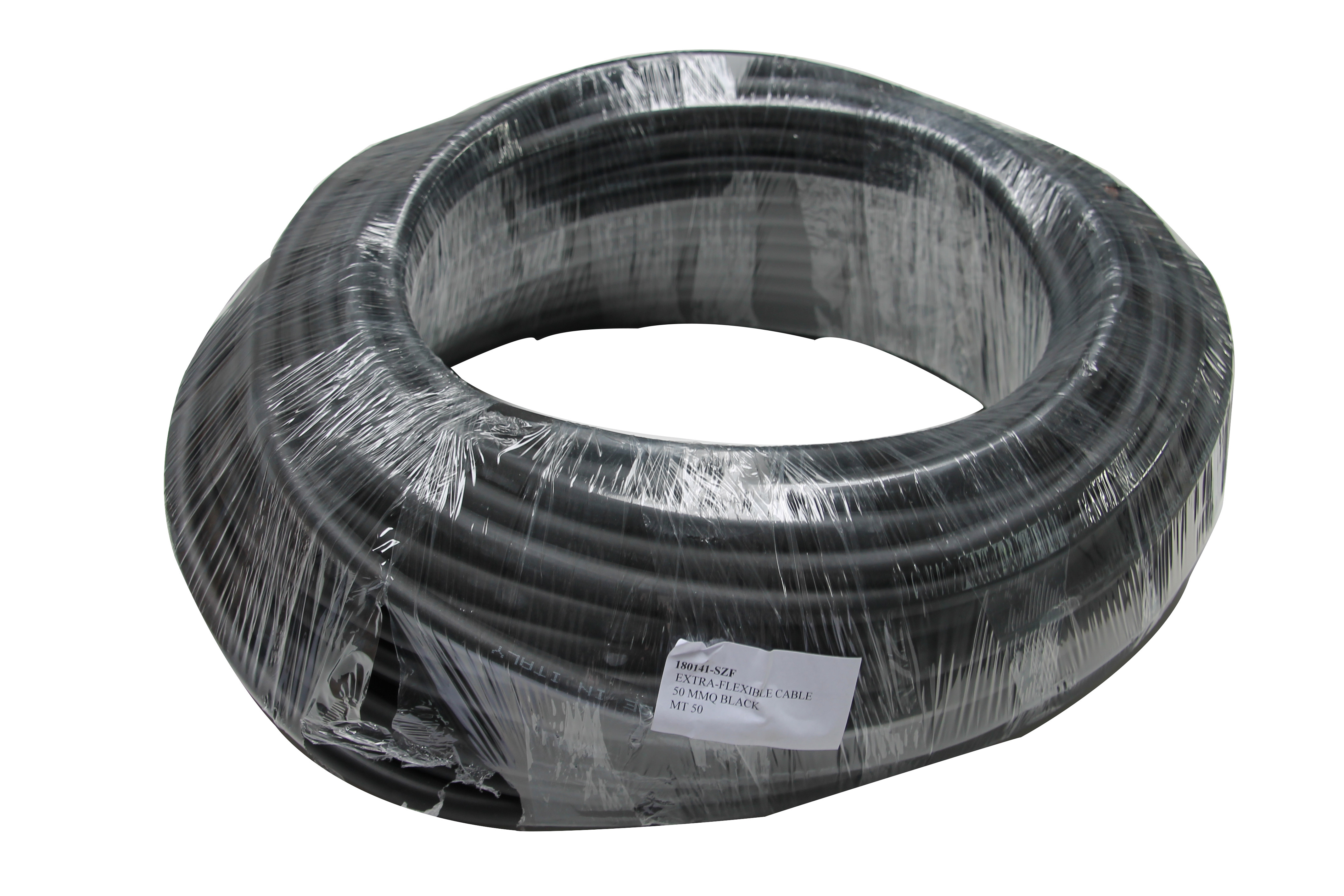 Fil câble démarrage - 50mm² - 50m - noir - extra flexible