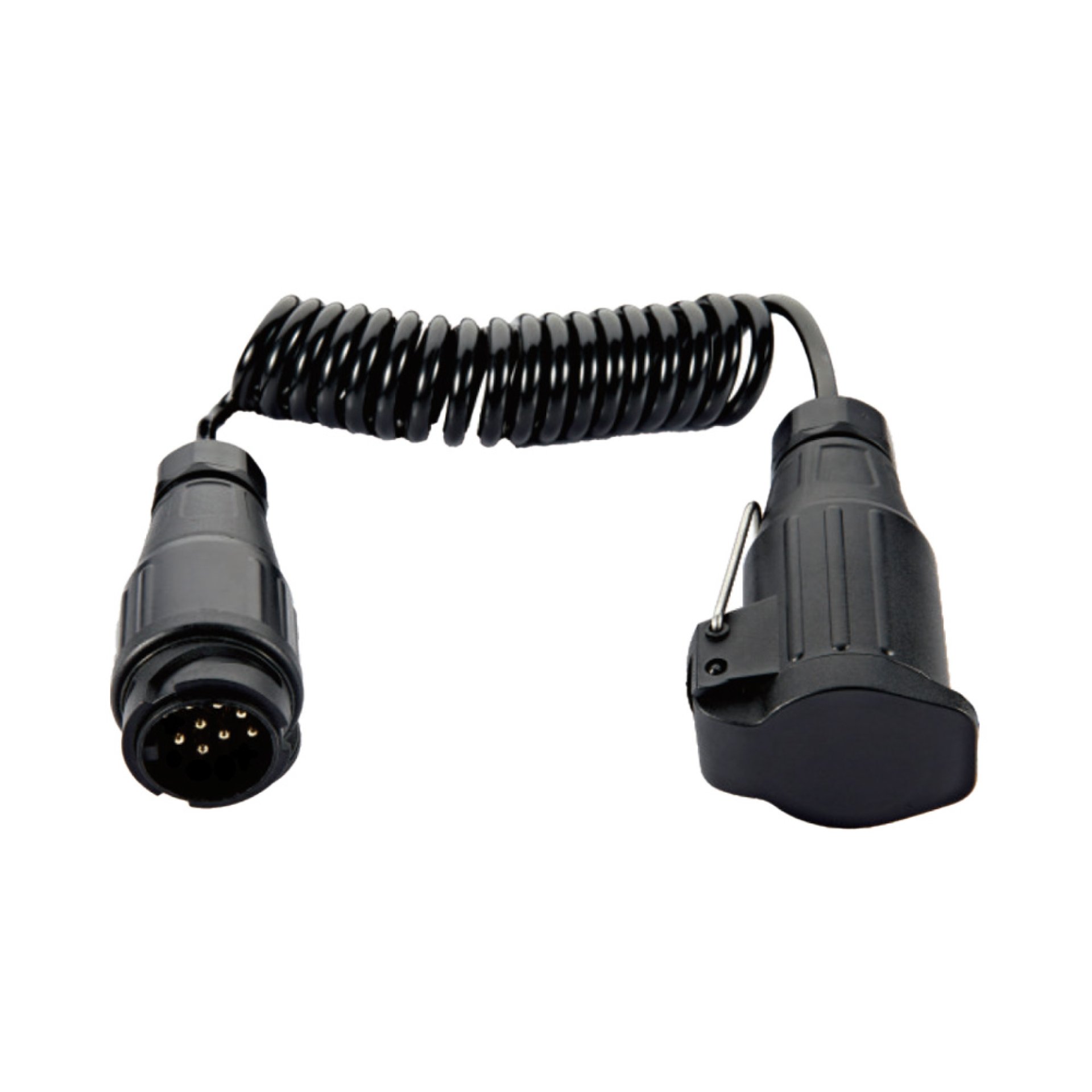 Câble Spiralé 3M Extensible Avec Fiche Schuko - Rallonge 0,3M à 3M IP20 Pour Usage Intérieur
