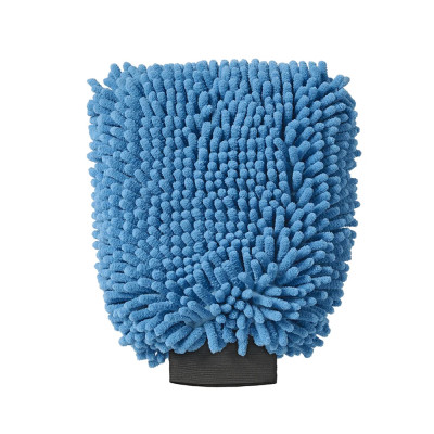 Gant de lavage Rasta microfibre bleu 22 cm x 18 cm