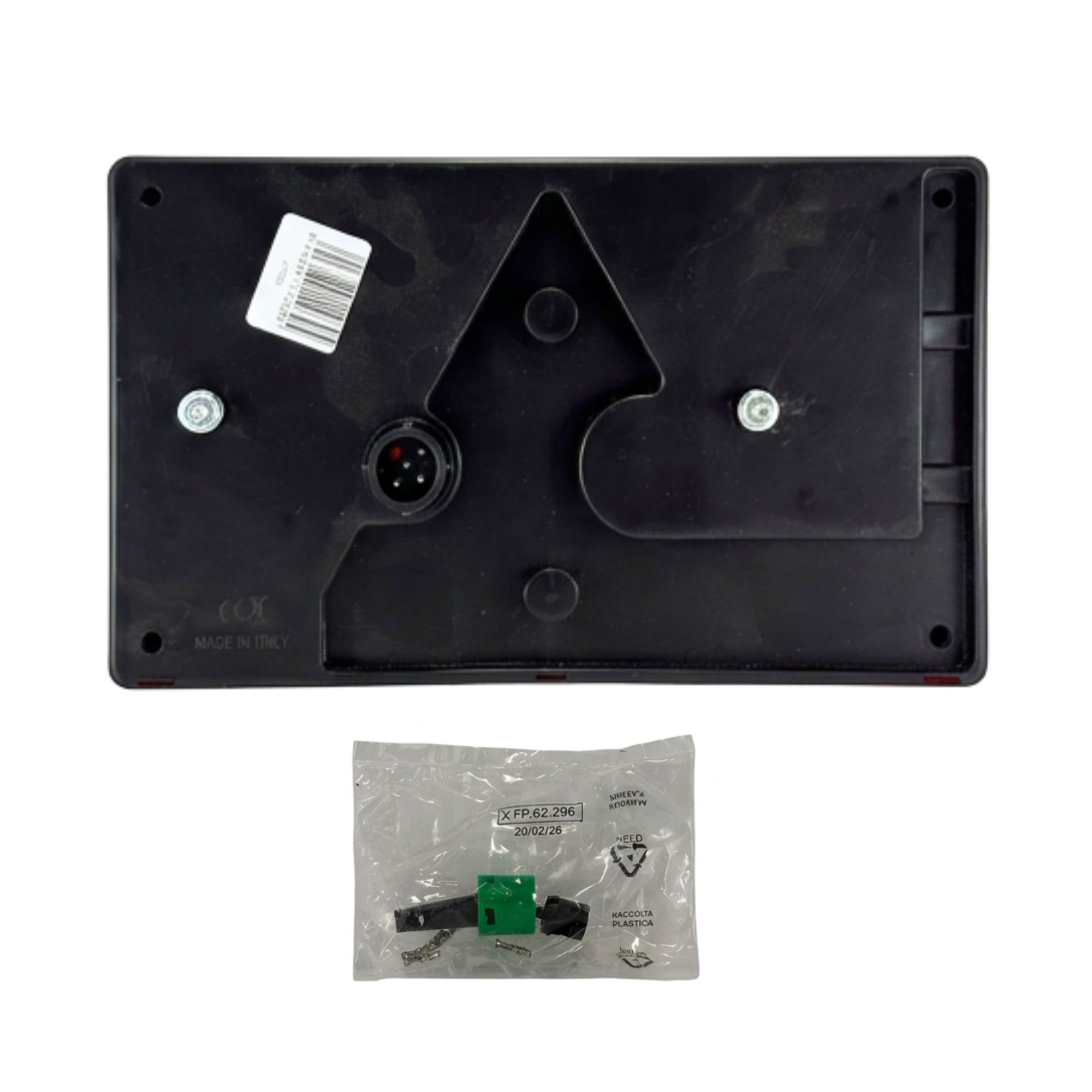 Feu arrière & Plaque FP63 halogène 12V 5 fonctions 5-pin droite