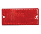 Réflecteur - 105x48mm - rouge trou/adhesif