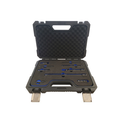Kit de rallonges à chocs 1/4"- 3/8"- 1/2" 9 pièces