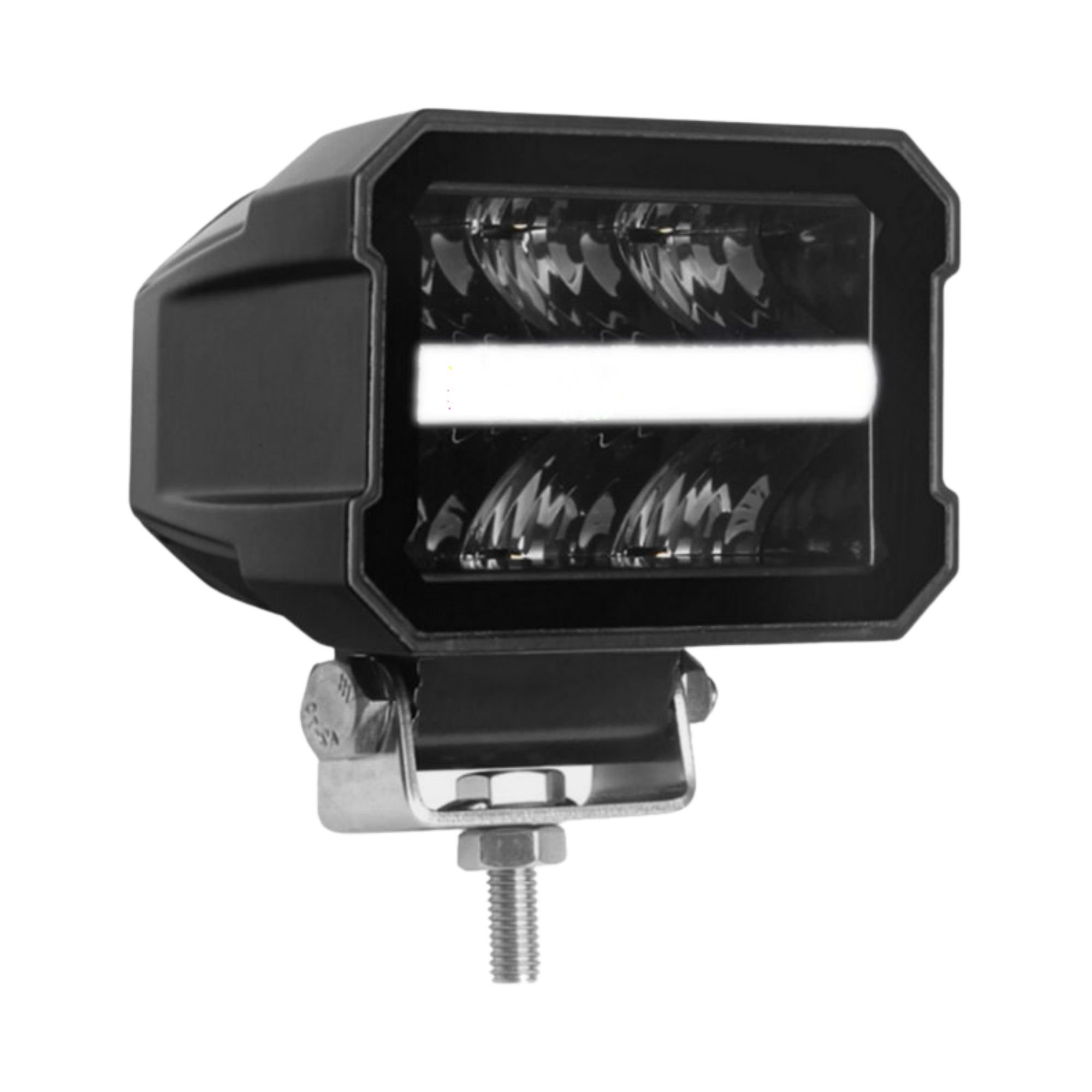 Feu longue portée + position orange/blanc  LED 12-24V 2200lm 30W IP67 ECE R10