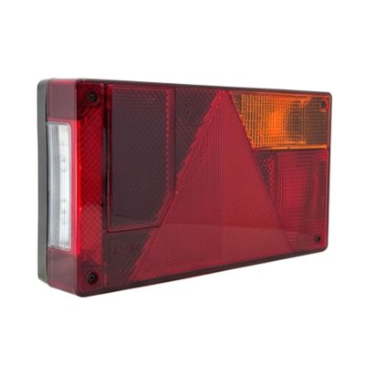 Feu arrière & Plaque FP63 halogène 12V 5 fonctions 5-pin droite