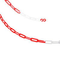 Barrière de chaîne rouge/blanc 5m blister