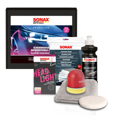 Kit de restauration de phares PROFILINE HeadlightRestorationSet dans une boîte