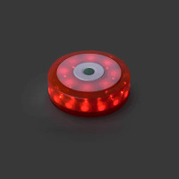 Disque d'avertissement 16+8LED orange magnétique