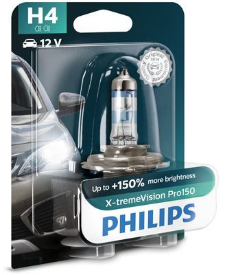 Philips H4 - 12V - 60/55W - P43t-38- X-tremeVision Pro150 - blister