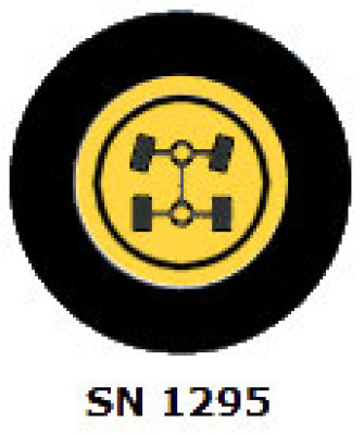 Interrupteur Merit - heavy duty - 4 wheel drive - jaune - 6T - SN1295
