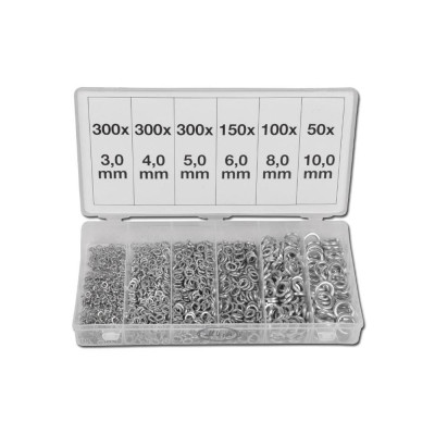 Rondelles ouvertes 1200pcs assortiment